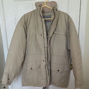 Men's Beige Puffer Jacket